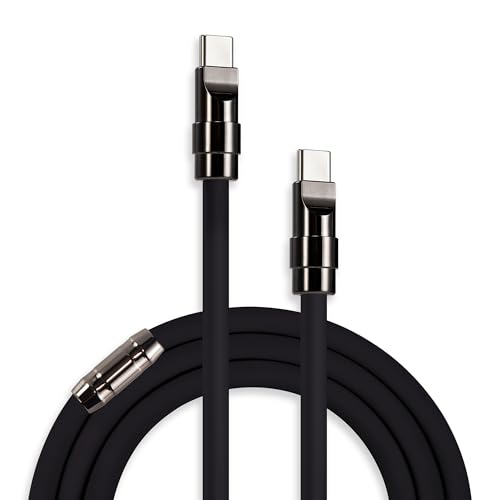 Unleash Exceptional Charging Efficiency with the Chubbycable Black Samurai Edition USB C Cable | 240 W Rapid Charge, 3.3 FT Flexible and Durable Silicone Design | Universal Compatibility for Phones, Tablets, and More | Aesthetic Fusion of Tradition and Modernity