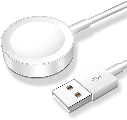 Magnetic Fast Charging Cable for Apple Watch – Portable 1.6 FT Wireless Charger Compatible with All i Watch Series Ultra/10/9/8/7/6/SE/SE2/5/4/3 – Quick Connection & Enhanced Durability for Effortless Charging