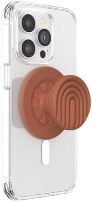 Mag Safe-Compatible Pop Socket Grip & Stand – Secure Magnetic Phone Accessory for Uninterrupted Wireless Charging, Stylish Curves Mist Design for Enhanced Hands-Free Viewing and Texting Experience