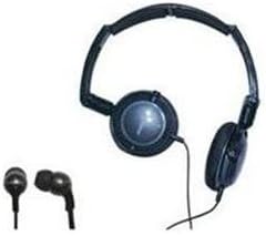 Soniq Kaboom! Premium Earbud and Headphone Set – Superior 18 Hz to 22 k Hz Frequency Response, Sleek Black Design for Ultimate Portability and Enhanced Sound Quality – Ideal for Commuters and Fitness Enthusiasts