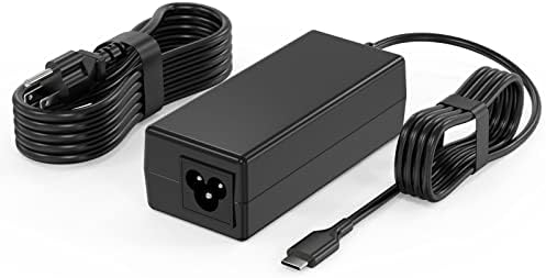 Universal 45 W USB-C Laptop Charger – Fast Charging Power Adapter Compatible with HP, Dell, Acer, Asus, and Samsung Chromebooks – Enhanced Compatibility for Students and Professionals, Optimized for Quick Device Recharge
