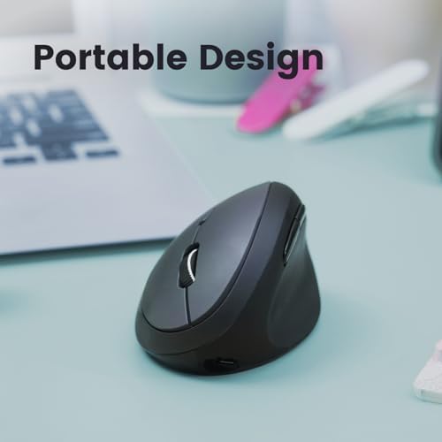 Discover Unmatched Comfort with the Perixx PERIMICE-819 B Bluetooth Vertical Mouse – Ergonomic Wireless Design for Right-Handed Users – Multi-Device Connectivity for Seamless Switching – Silent-Click Technology for a Quieter Workspace – Compact and Portable for On-the-Go Productivity – Ideal for Enhanced Wrist Health and Long Hours of Use – Perfect Companion for Home or Office – Compatible with Various Operating Systems.