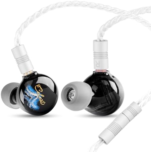 QOA Kinera Celest Premium Hi-Fi In-Ear Monitors – Superior SPD2.0 BA Driver Wired Earphones for Musicians, DJs & Sound Engineers, Durable Resin Construction with Customizable 2-Pin Detachable Cable in Striking Blue for Unmatched Comfort and Acoustic Precision