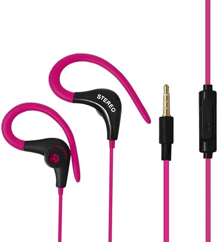 Premium Wired Earphones with Microphone for Active Lifestyles – Noise Cancelling In-Ear Headphones with Deep Bass Stereo Sound for Workouts, Gaming, and Clear Calls (Black) – Versatile Compatibility and Ergonomic Comfort