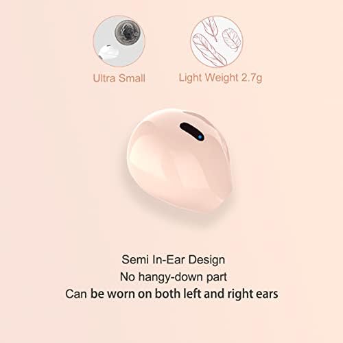 Invisible Mini Bluetooth Earbuds for Small Ears – Ultra-Compact Wireless Earphones with Noise Isolation for Professionals – Fast Charging & Universal Device Compatibility – Ideal for Discreet Audio Enjoyment on the Go