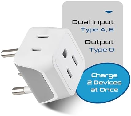 Ultimate Universal Travel Adapter: 35 W Fast Charging Power Converter with PD & QC 3.0, Dual USB-C & Triple USB Ports for Seamless Global Connectivity – Compatible with Type A, C, G, I Outlets for Effortless Charging Across EU, US, UK & Beyond – Perfect Travel Companion for Modern Explorers