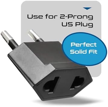 Universal Travel Power Adapter with 45 W PD Retractable USB-C Cable – Ultimate Multi-Device Charger for Global Use – Compatible with Laptops, Smartphones & Cameras – Essential Travel Accessory for US, EU & UK Adventures – Compact Design for Hassle-Free Charging