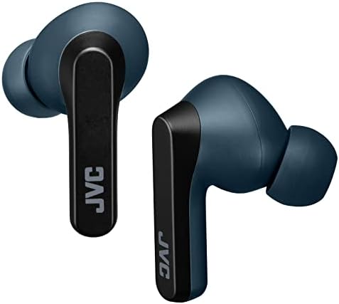 JVC RIPTIDZ True Wireless Earbuds – Advanced Touch Control, Versatile Single-Ear Functionality, IPX5 Waterproof Rating, Bluetooth 5.1 Technology, Exceptional 30-Hour Battery Life, Stylish Black Finish for Active Lifestyles – HAA9 TB (Black)