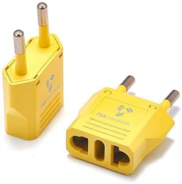 Universal Travel Power Adapter Set for North American Devices in Greece – Dual Pack with High-Speed Charging for Phones, Tablets, Laptops – Compact and Durable Solution for Effortless Connectivity Abroad