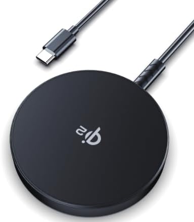 Sleek Wireless Charger Black – Fast Charging, Universal Compatibility, and Portable Design for Effortless Smartphone Power Management