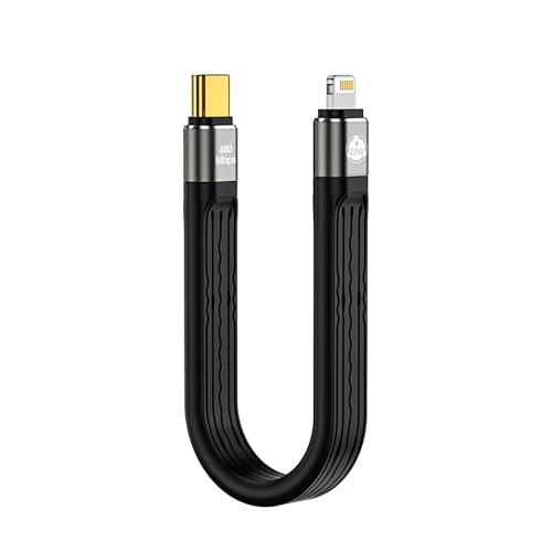 Ultra-Fast 8.5-Inch USB C Cable – Thunderbolt 4 Type-C C to C with 40 Gbps Data Transfer & 240 W PD Fast Charging – 8 K@60 Hz Video Output Compatible with i Phone 16 Pro Max, Mac Books & External SSDs – Perfect for Travel & Efficient Workspaces