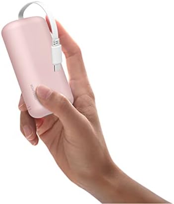 Ultra-Compact 10,000 m Ah Fast Charging Power Bank with Integrated USB-C Cable – Essential Portable Charger for i Phone 15, Samsung Galaxy S23, Note20, and More – LED Display for Easy Battery Monitoring and Enhanced Compatibility