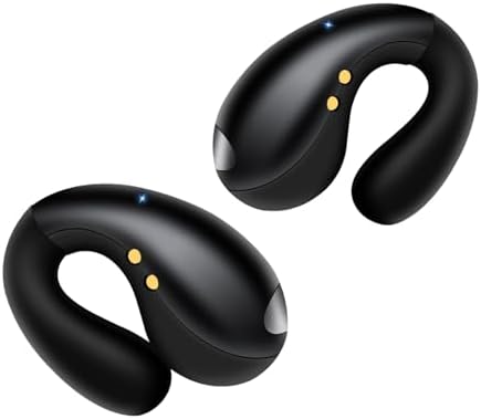 Revolutionary Open Ear Clip-On Bluetooth Earbuds – Perfectly Engineered Waterproof Sports Headphones with 30-Hour Playtime and LED Battery Indicator – Tailored for Glasses Wearers and Fitness Aficionados – Transform Your Outdoor Activities with Unmatched Sound Clarity and Comfort