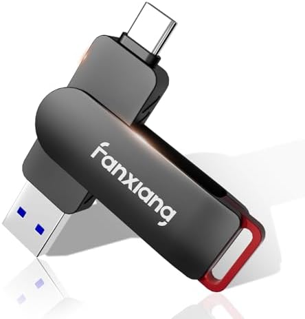 Ultra-Fast 256 GB External SSD Flash Drive – Dual USB-A & Type-C Connectivity for i Phone 15, PS4, Android, Windows & Mac – High-Speed Memory Stick Up to 560 MB/s for Efficient Data Management and Storage Solutions