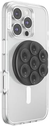 Mag Safe Pop Grip and Stand – Premium Magnetic Phone Accessory for i Phone – Customizable and Swappable Design for Optimal Grip and Hands-Free Convenience – Compatible with Wireless Charging, Elegant Black Finish for Enhanced Mobile Experience