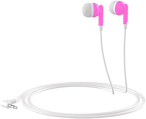 Maeline 100-Pack Bulk Earbuds with 3.5 mm Connector – Multi-Color Stereo Earphones for Schools, Events, and Promotions – Superior Sound Quality and Comfort for Everyday Use