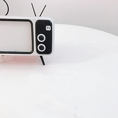 TV Speaker Phone Holder Style Mobile Phone Holder with Speaker Suitable for Smartphones Under 6.5 inches for Men Mens Husband Tester (Front Black and Back Orange) – Enhanced Compatibility and Speed