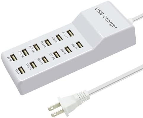 Revolutionize Your Charging Setup with a 12-Port USB Charging Hub – Ultra-Fast Power Strip for Cell Phones, Tablets, and Laptops – Streamlined Multi-Device Integration with Safety Features for Home and Office Use