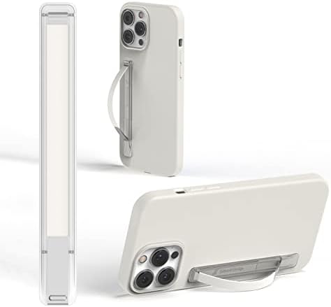 Ultra-Thin Phone Grip & Kickstand – Sleek Strip Finger Holder for Smartphones with Dual Angle Support, Lightweight & Durable Loop Strap, Compatible with Wireless Chargers, Car Mounts & More – Stylish, Pocket-Friendly Essential for Effortless One-Handed Use