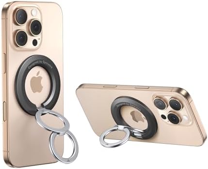 SYNCWIRE Mag Safe Phone Ring Holder – Stylish Magnetic Grip & Hands-Free Kickstand for i Phone 16, 15, 14, 13, 12 Pro Max – Secure 360° Rotation, Durable Build for Everyday Convenience & Enhanced Stability
