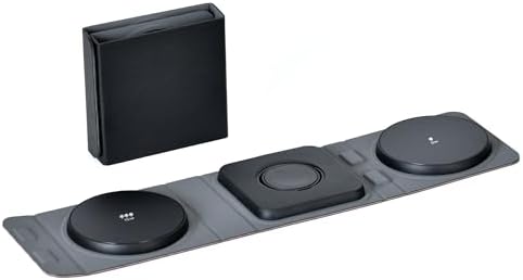 Ultimate 3 in 1 Magnetic Wireless Charging Dock for Apple Devices – Foldable Fast Charging Station for i Phone 12-16 Pro Max, Apple Watch & Air Pods – Travel-Friendly Design with Enhanced Compatibility and Efficiency