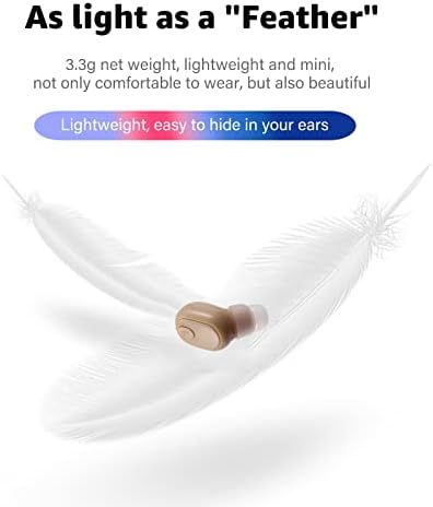 Ultra-Compact Bluetooth Wireless Earbud with 12-Hour Playtime – Invisible Sports Headphone for Ultimate Comfort and Superior Sound Quality – Ideal for Active Lifestyles, Work, and Relaxation – Chic Beige Design for Discreet Listening
