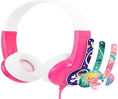 Discover the Buddy Phones Discover: Safe Volume-Limiting Kids’ Headphones for Young Learners – Comfortable Over-Ear Design in Vibrant Pink – Durable Audio Sharing Headphones Compatible with Fire, i Pad, i Phone & Android Devices – Enjoy Music Together with Built-In Sharing Cable! Perfect for Protecting Delicate Ears at Up to 85 d B While Ensuring Extended Wear Comfort and Fun for Children – Ideal for Educational Videos, Games, and Music. Experience Exceptional Sound Quality and Snug Fit, Crafted from Kid-Friendly Materials for Easy Maintenance and Long-Term Use. Choose Buddy Phones Discover for an Engaging, Safe, and Enjoyable Audio Journey for Your Little Ones!