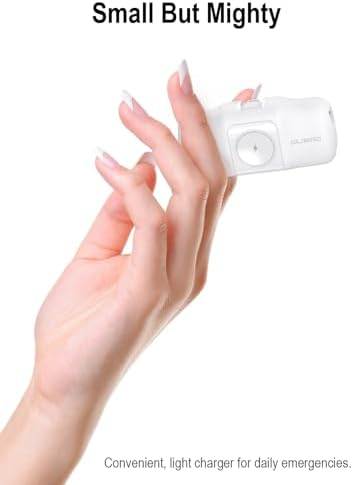 Travel Essentials Dual Mini Power Bank Set – 4500 m Ah Portable Charger for i Phone 14 & Apple Watch – Compact Fast Charging Solution in Sleek Black & White – Ideal Travel Accessory for On-the-Go Tech Users