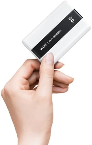 Ultra-Reliable VRURC 20,000 m Ah Portable Power Bank – Fast Charging Battery Pack with 4 USB Outputs and 3 Input Options for Ultimate Device Compatibility – Compact Travel Essential for i Phone, Samsung, and Android Users – Durably Designed for On-the-Go Charging Needs