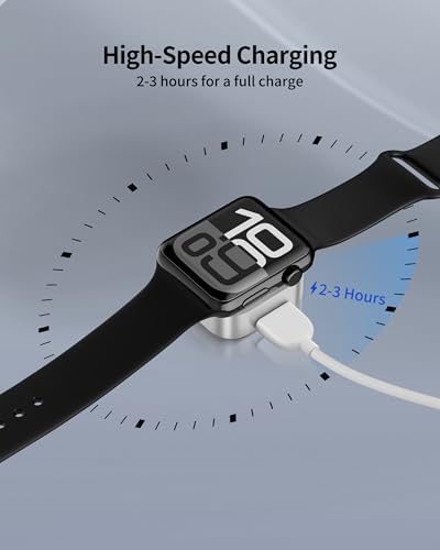 Dual-Function Magnetic USB-C Charging Cable for Apple Watch – Efficient Fast Charging for i Watch Ultra, SE, and Series 10-3 – The Ultimate Travel Essential for Camping, Cruising, and Vacations – Lightweight, Durable Design Ensures Seamless On-the-Go Power Solutions