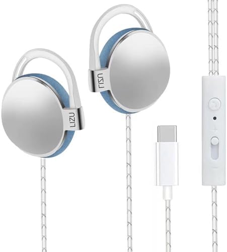 Elevate Your Sound Experience with C-YOUNG USB-C Over-Ear Sports Earbuds – Engineered for Small Ears, Featuring Ergonomic Design, Integrated Microphone, and User-Friendly Volume Control for i Pad and Android Devices, Ensuring Superior Comfort and Exceptional Audio Quality During Your Workouts