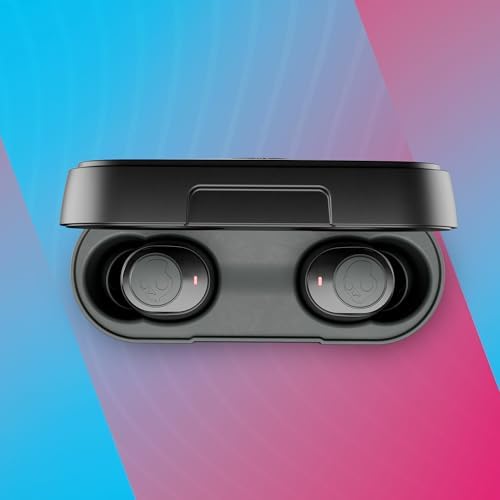 Skullcandy Jib True 2 Wireless Earbuds – Advanced Bluetooth Headphones with 33 Hours of Playtime, Superior Noise Isolation, Sweatproof & Waterproof Features, Integrated Microphone for Effortless i Phone & Android Use – Sleek True Black Aesthetic for Active Lifestyles