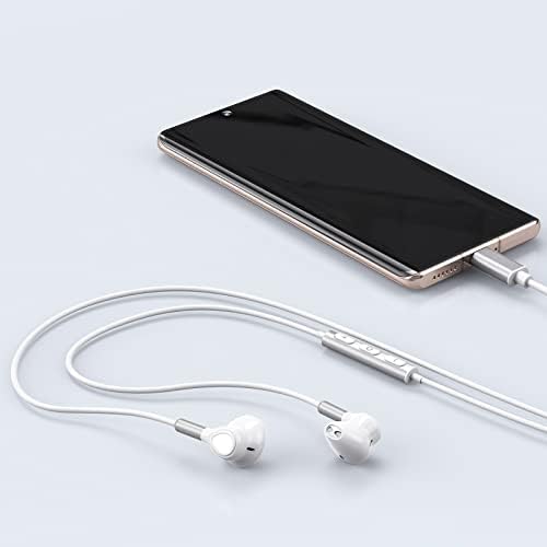 Premium USB C Earbuds for Samsung Galaxy, i Phone & Pixel | High-Fidelity Wired Headphones with Mic & Volume Control | Ultimate Comfort and Versatile Compatibility for Audiophiles and Professionals