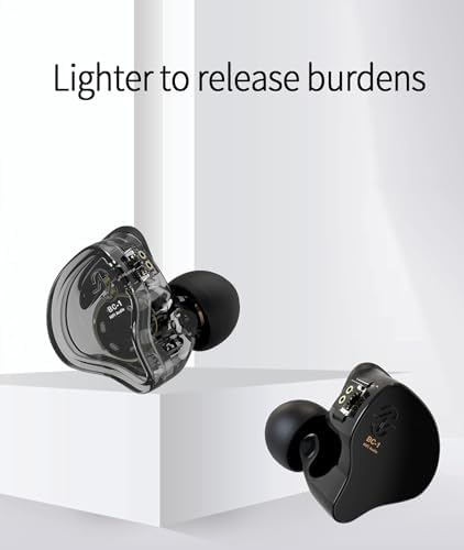 KZ ZSN PRO X Dual Driver Earbuds – Hi-Fi Stereo Headphones with Balanced Armature & Dynamic Driver, Ergonomic Comfort for Optimal Listening, Detachable Cable & Built-In Microphone, Perfect for Audiophiles & Everyday Use – Golden Finish
