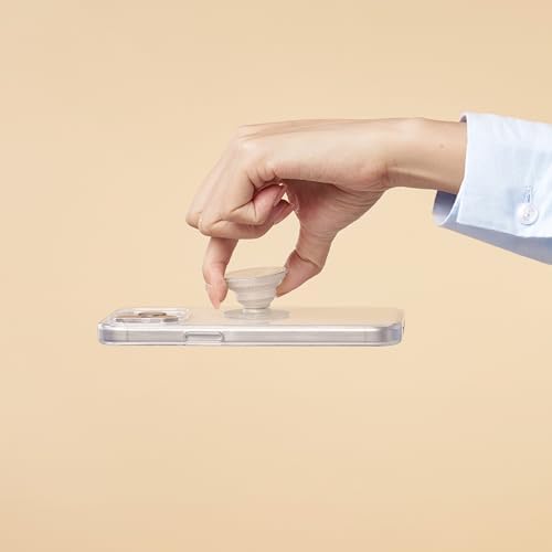 Mag Safe-Compatible Glitter Pop Socket Phone Grip & Stand – Stylish Clear Kickstand for Secure Wireless Charging and Effortless Media Viewing, Essential Cute Accessory for Enhanced Mobile Experience