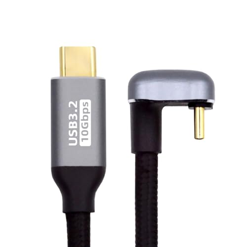 Enhance Your Digital Experience with the xiwai USB 3.1 USB-C Male to Male Cable – 10 Gbps High-Speed Data Transfer, 100 W Power Delivery for Rapid Charging, 4 K Video Output Support, 3 Meters Long with Innovative Angled U-Shape Connector for Maximum Versatility and Durability