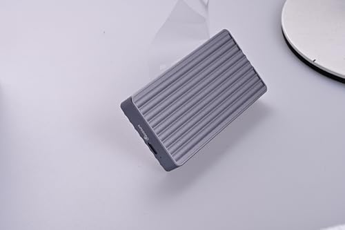 Ultra-Thin Tool-Free NVMe Enclosure for M.2 SSDs – 40 Gbps Thunderbolt 4 & USB 4 Compatible, Fanless Aluminum Design for Ultimate Portability and Speed, Ideal for Gamers and Professionals