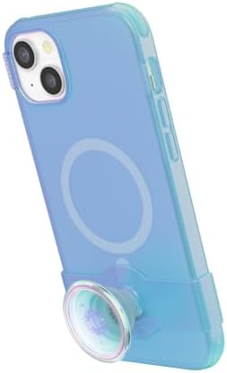 Pop Sockets i Phone 14 Pro Case with Integrated Slidable Grip & Kickstand – Pink Opalescent – Ultimate Wireless Charging Compatibility, 10 ft Drop Protection, and Easy Mag Safe Integration for Enhanced Mobile Experience