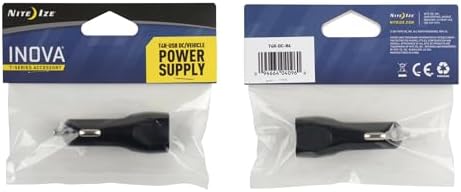 Nite Ize INOVA Tactical LED Flashlight Charger – Ultra-Fast USB DC Car Adapter for Reliable Outdoor Power Solutions and Enhanced Device Compatibility