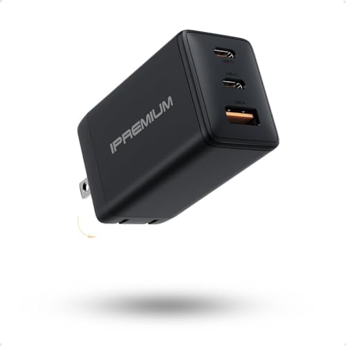 67 W USB C Fast Charger – Triple-Port Ga N Wall Adapter with Foldable Design for Ultimate Portability – Rapid Charging for Mac Book Pro, i Pad Pro, i Phone 15/14, Galaxy S23/S22, Dell XPS 13, Think Pad, Pixel, Steam Deck – Compact Power Solution for On-the-Go Tech Enthusiasts