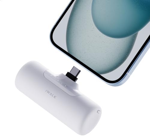 Ultimate 4,500 m Ah Portable Power Bank for i Phone 15/16 and Samsung S22/S23/S24 – Compact, Built-in USB C Charger for Fast On-the-Go Charging – Essential Travel Accessory for i Phone and Android Devices, Sleek Black Design