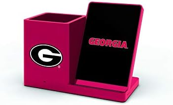 NCAA Unisex Fast Wireless Charging Stand & Desk Organizer – Stylish Multi-Device Charger for Sports Enthusiasts, Efficient Workspace Solution with Built-in Accessory Compartments