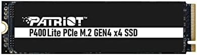 Patriot Memory P400 Lite 500 GB M.2 PCIe Gen 4 SSD – Ultimate High-Speed NVMe Storage for Gaming and Content Creation – Reliable Performance with Enhanced Thermal Management and 3-Year Warranty – Upgrade Your System Now!