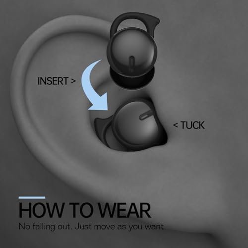 Revolutionary Bluetooth 5.3 Invisible Sleep Earbuds – Tailored for Side Sleepers with Advanced Noise-Canceling Technology – Lightweight, Waterproof Design for Ultimate Comfort During Hiking, Cycling, and Rest – Elevate Your Sleep Quality with Superior Sound Performance and Seamless Connectivity – Perfect for Restorative Nights and On-the-Go Listening Experiences