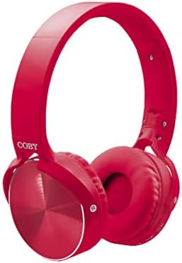 Coby Ultra-Portable High-Fidelity Bluetooth Over-Ear Headphones – Stylish Blue Design with 10-Hour Battery Life for Optimal Comfort and Wireless Freedom, Perfect for Music Lovers on the Go