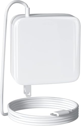 High-Efficiency 100 W USB-C Charger for Mac Book Pro & Air – Premium Power Adapter Optimized for M1, M2, M3 Models & Universal Compatibility with Type-C Devices – 6.8 ft Smart Chip Cable for Rapid Charging & Enhanced Safety – Ideal Alternative to 70 W, 96 W, 87 W Mac Book Chargers – 1-Year Warranty & Risk-Free Returns