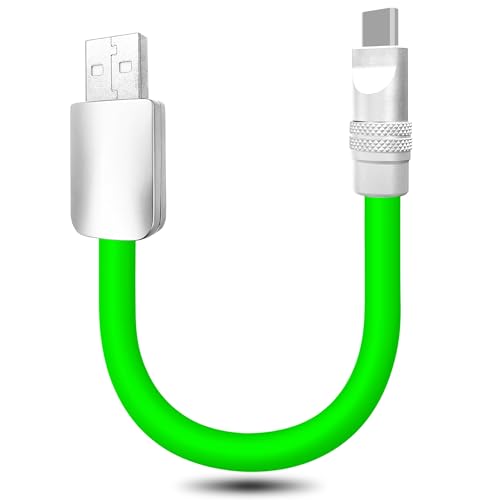 Ultra-Compact 240 W USB C Charging Cable – Sleek 4-Inch Power Bank Connector for i Phone 15/16 & Samsung Galaxy – Durable Tangle-Free Design for Effortless Portability – Essential Travel Accessory for Fast On-the-Go Charging Needs