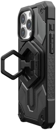 URBAN ARMOR GEAR UAG Magnetic Phone Ring Stand | Sleek Black Design for i Phone 16/15 & Galaxy S25/S24 | Mag Safe-Compatible 360° Adjustable Kickstand | Enhanced Security with Removable Metal Grip | Ultimate Convenience for Hands-Free Use and Stylish Protection