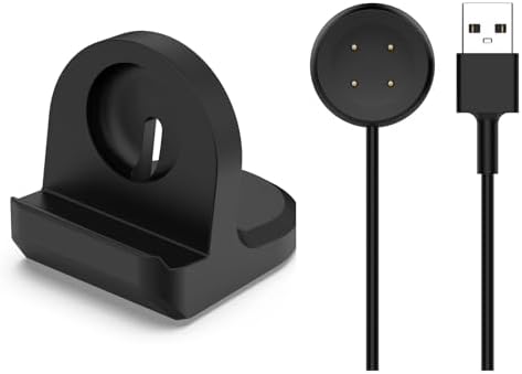 Elegant White Charging Dock for Google Pixel Watch 3/2 – Effortless Cable Management for a Neat Nightstand – Sturdy Silicone Base for Ultimate Stability – Rapid Type-C Charging for Hassle-Free Overnight Power – Perfect Addition for an Organized Lifestyle and Enhanced Smartwatch Accessibility