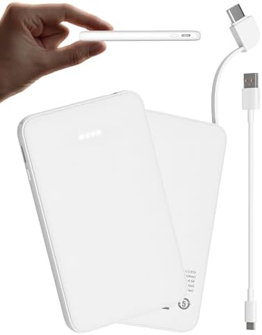 Ultra-Light 5000 m Ah Portable Power Bank – Pocket-Sized Smartphone Charger with Fast 2.1 A Output, LED Power Indicators, Perfect for Travel, Commuting, and Concerts – Airline-Friendly Design for Maximum Compatibility and Convenience